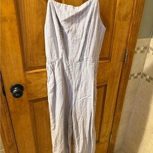 Old Navy Lavender Striped Jumpsuit